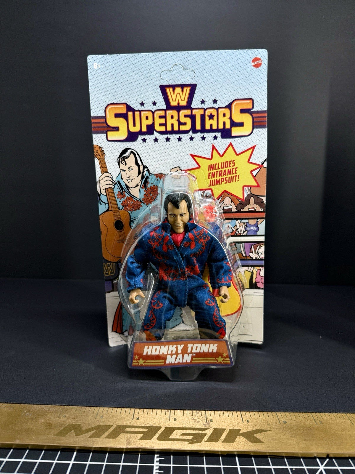 WWF/E Superstars Honky Tonk Man Mattel Retro Card Exclusive Series 1