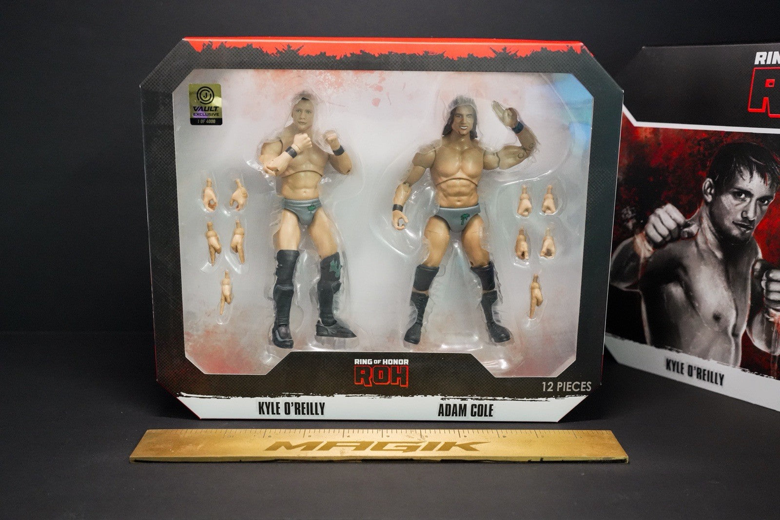 AEW Kyle O'Reilly & Adam Cole 7" Action Figures ROH Set Vault Exclusive 1/4000