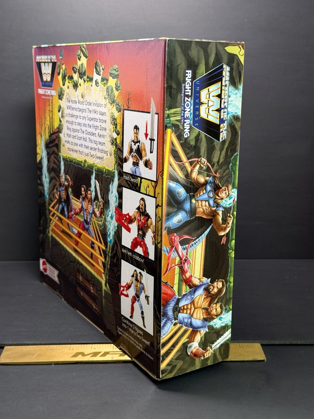 Masters of the WWE Universe Fright Zone Ring Playset HORDE NWO Nash Hall MOTU