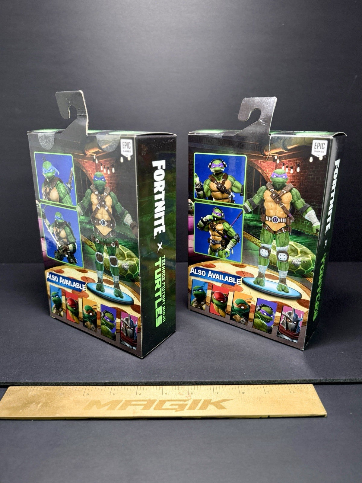 NECA Fortnite x TMNT Boxed 4-Figure Set Leonardo Raphael Michelangelo Donatello