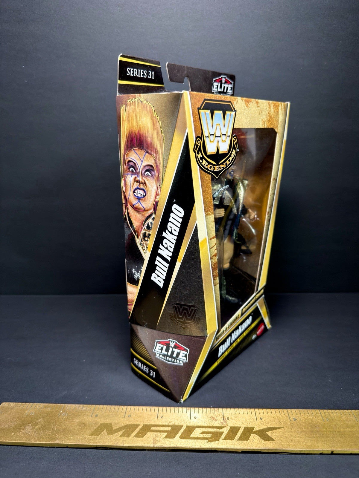WWE Mattel Elite Legends 31 BULL NAKANO First Time In Line Wrestling Figure