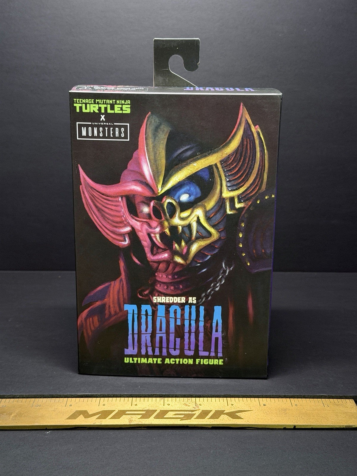 NECA TMNT X Universal Monsters Shredder As Dracula Ultimate Purple Variant 