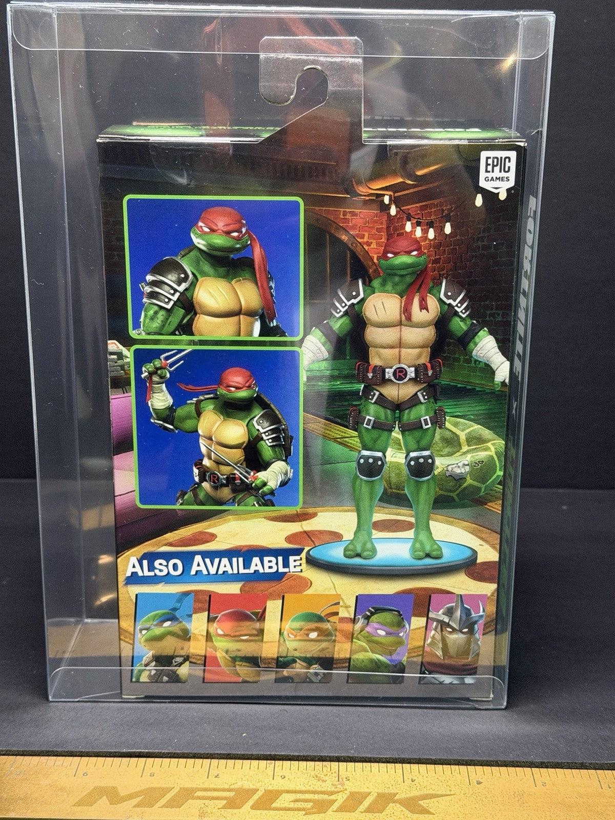 RARE NECA FORTNITE X TEENAGE MUTANT NINJA TURTLES RAPHAEL 7” Figure