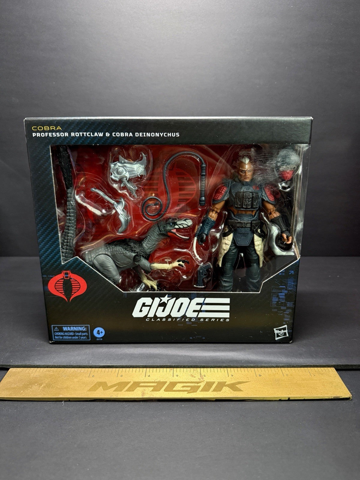 HASBRO GI-JOE CLASSIFIED PROFESSOR ROTTCLAW & COBRA DEINONYCHUS #196 2-PACK