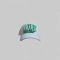 Luxury Sports Snapback - Bone/Turbo Green