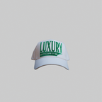 Luxury Sports Snapback - Bone/Turbo Green
