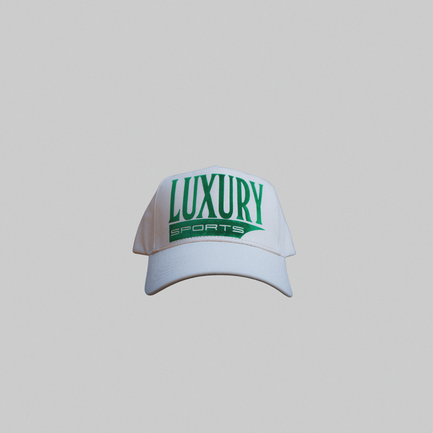 Luxury Sports Snapback - Bone/Turbo Green
