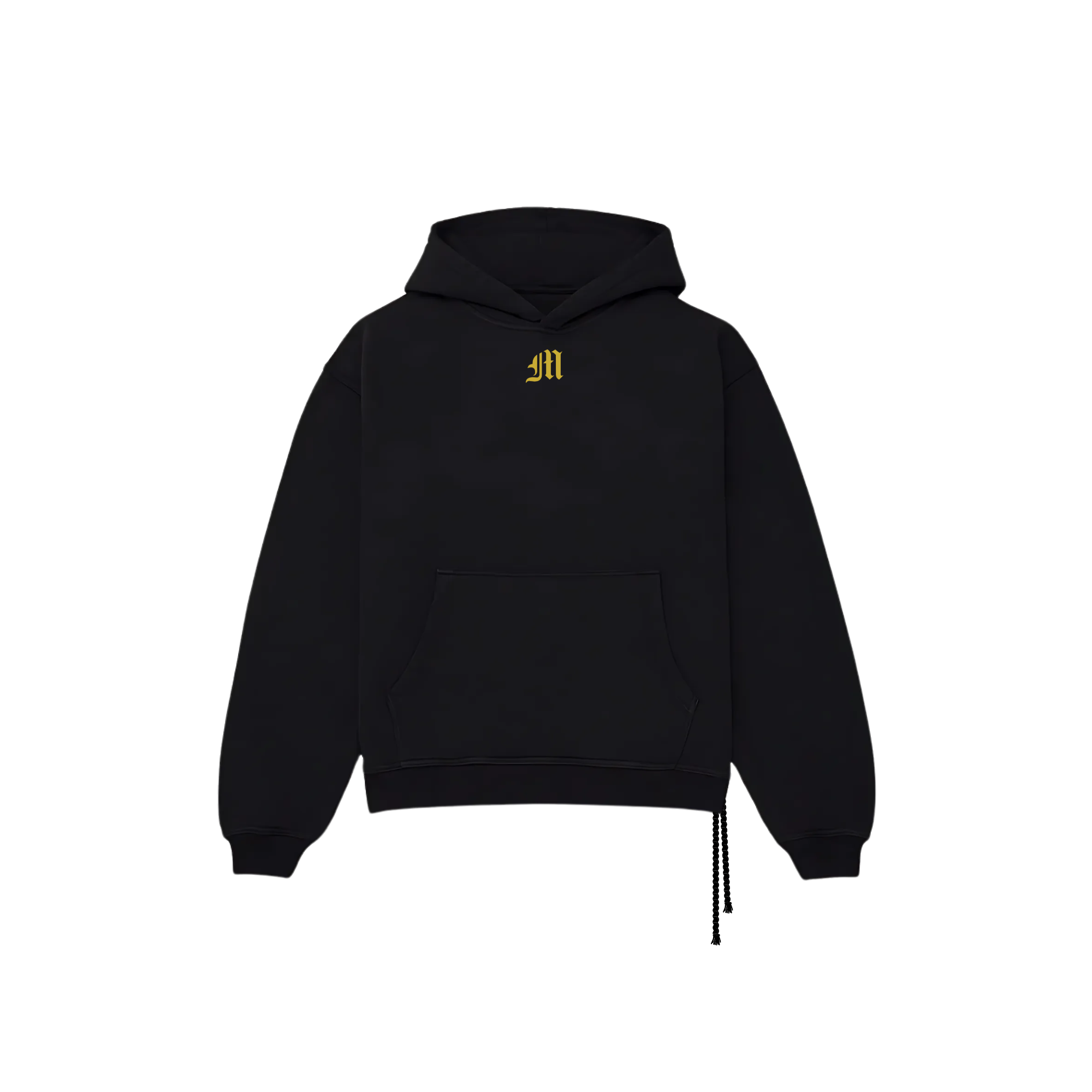 THE CLASSIC HOODIE - PURE BLACK/GOLD