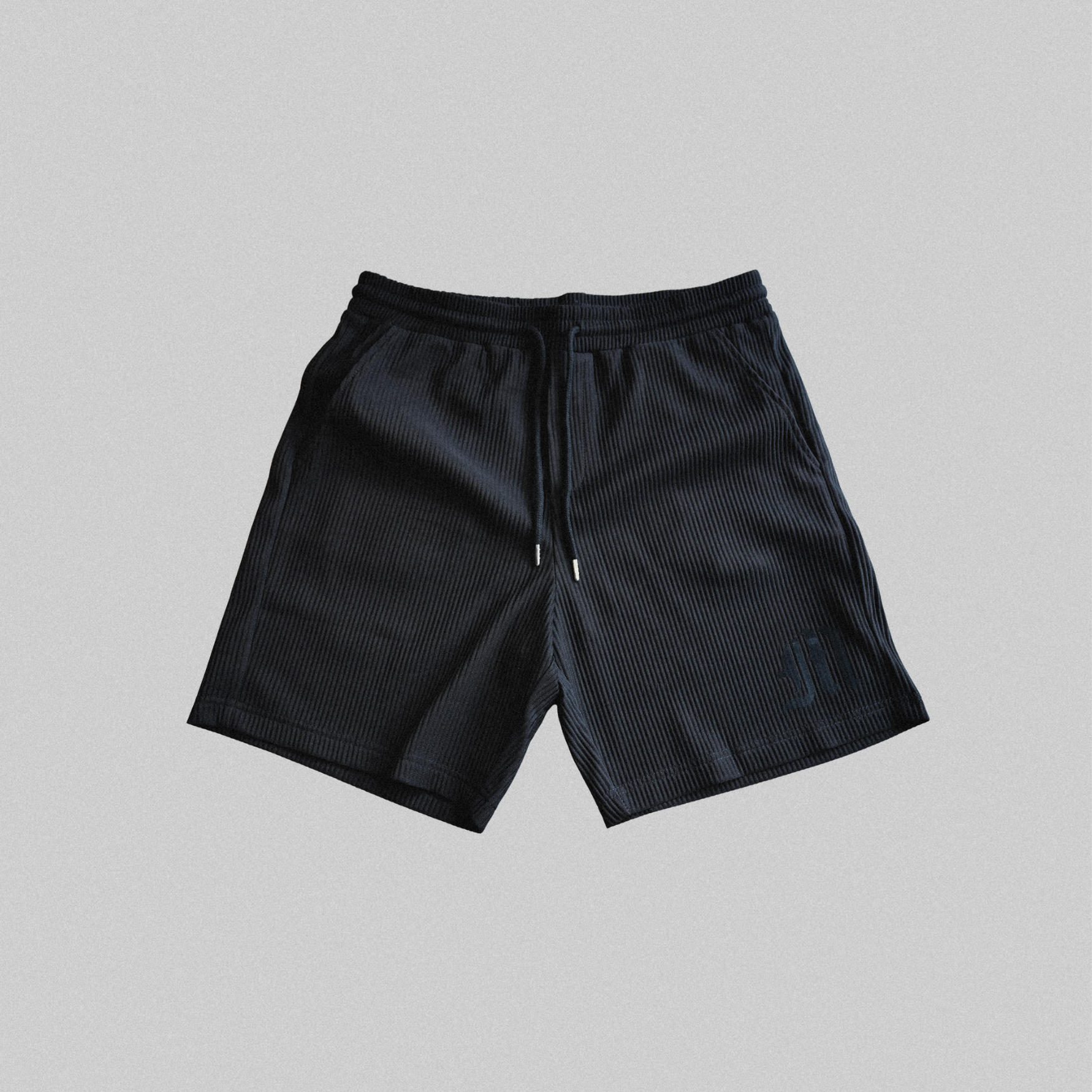 ATELIER RIBBED SHORTS - ONYX BLACK
