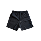 ATELIER RIBBED SHORTS - ONYX BLACK