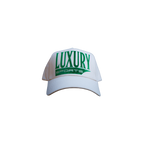 Luxury Sports Snapback - Bone/Turbo Green