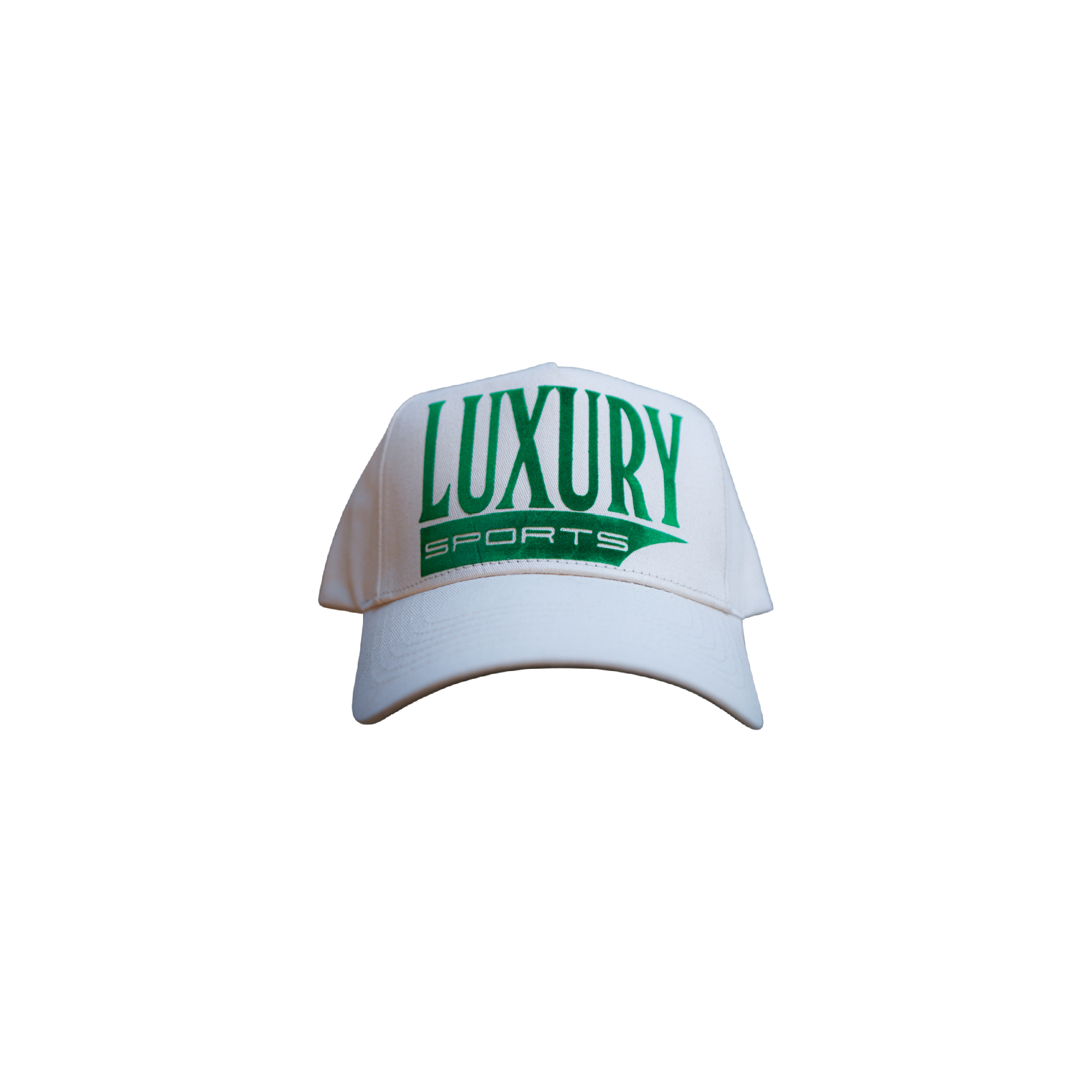 Luxury Sports Snapback - Bone/Turbo Green