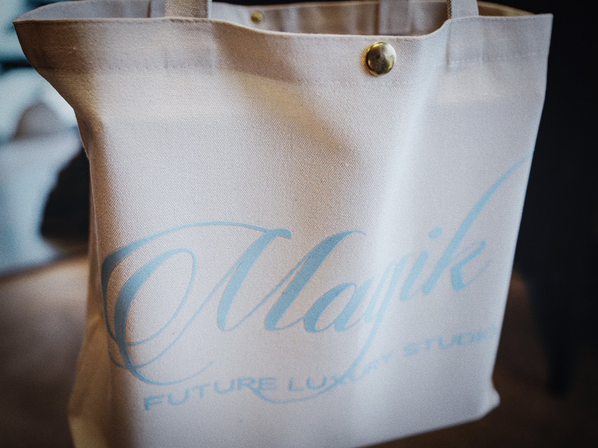 Day Tote - Cream/BLush Blue