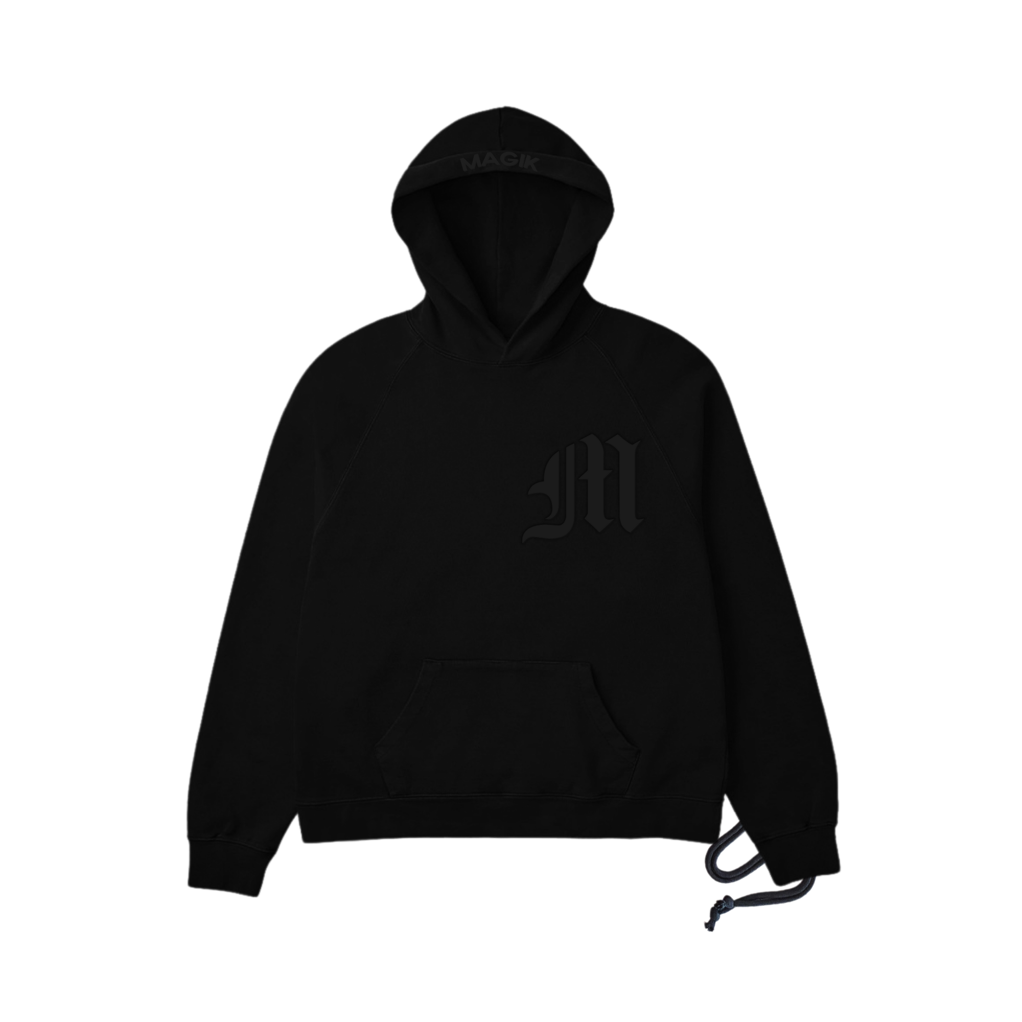THE STANDARD EMBLEM HOODIE - ONYX BLACK