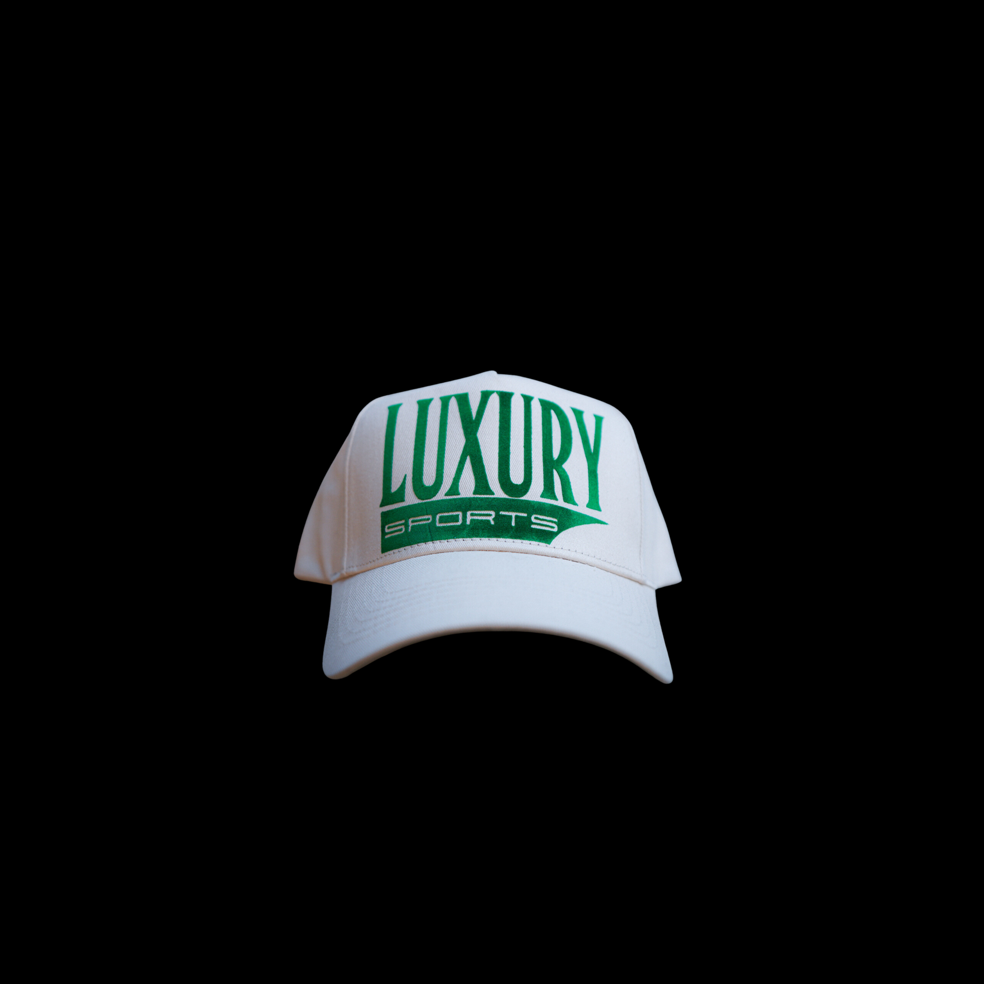 Luxury Sports Snapback - Bone/Turbo Green
