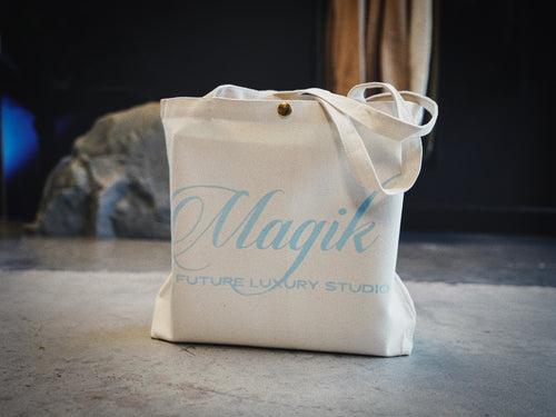 Day Tote - Cream/BLush Blue