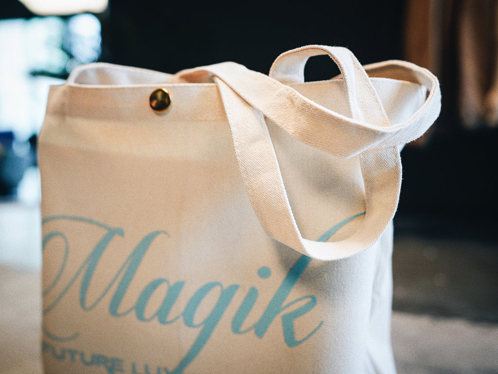 Day Tote - Cream/BLush Blue