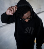 THE STANDARD EMBLEM HOODIE - ONYX BLACK