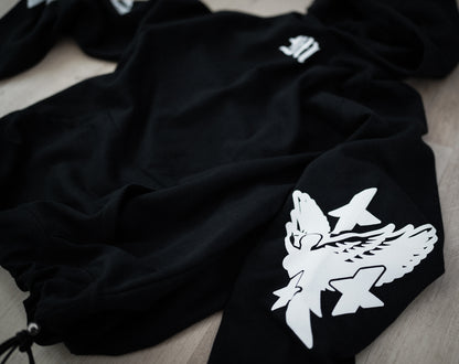 VICTORY HOODIE - BLK/WHITE