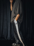 HALO PANT - LEATHER BLACK/IVORY