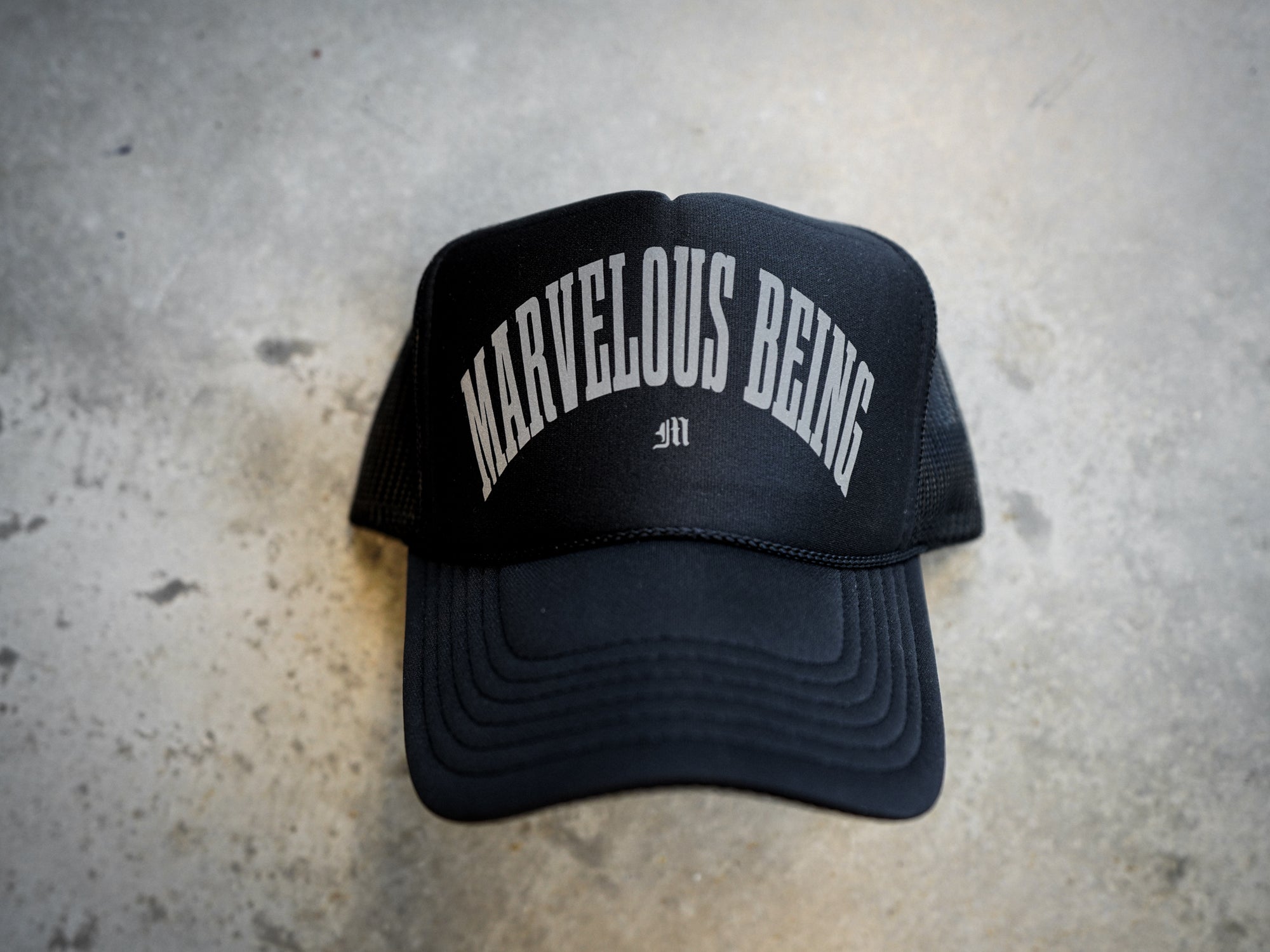 MARVELOUS BEING TRUCKER - BLK/CHROME 3M