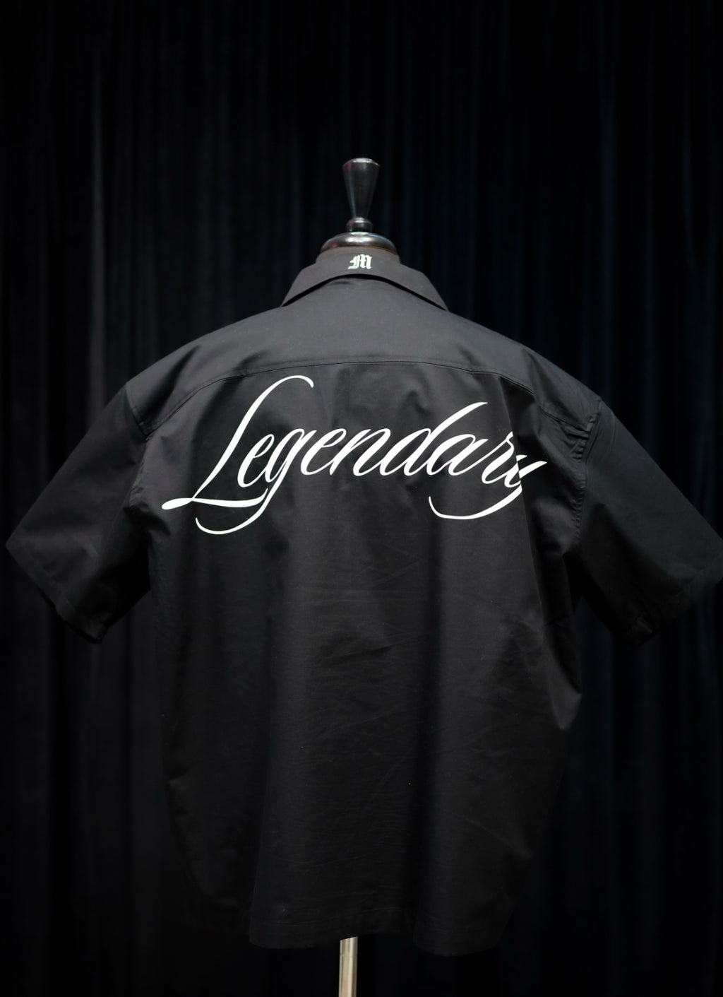 LEGENDARY VOYAGE BUTTON SHIRT - BLACK/WHITE