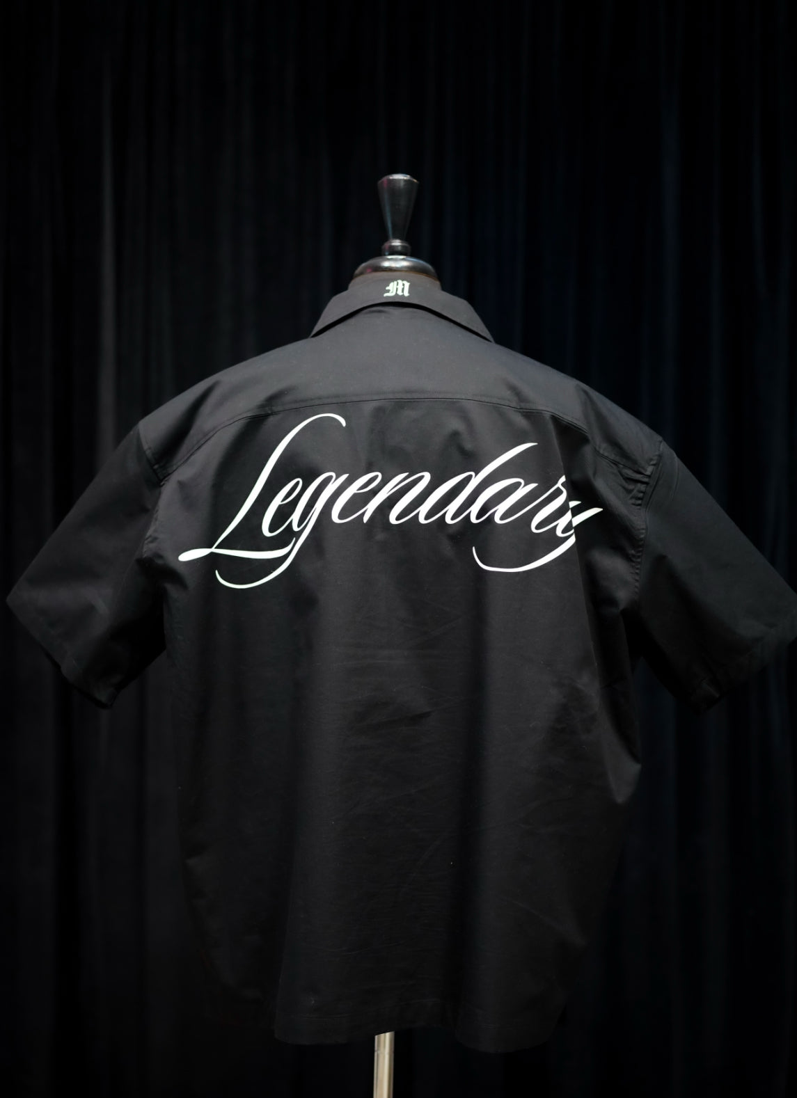 LEGENDARY VOYAGE BUTTON SHIRT - BLACK/WHITE