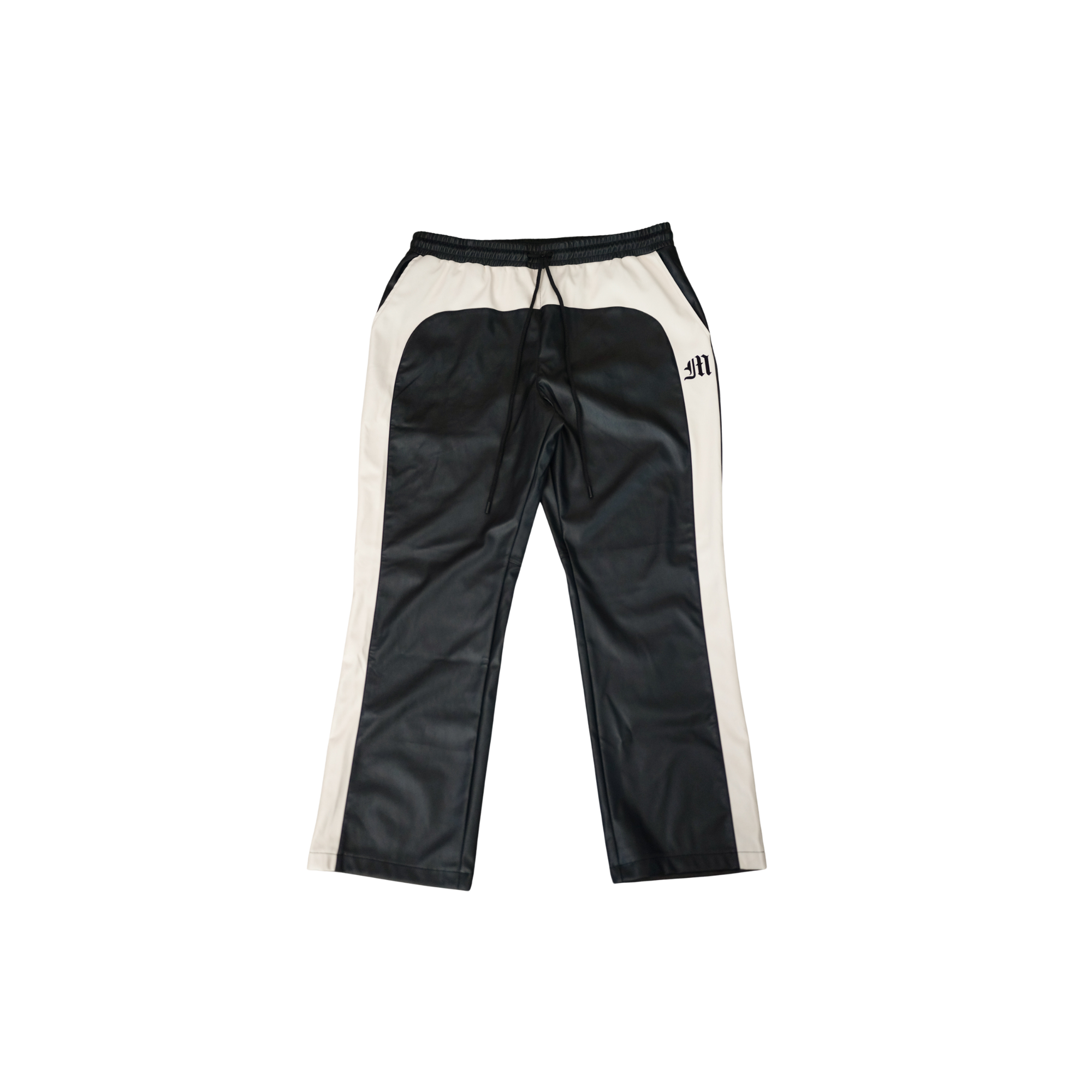 HALO PANT - LEATHER BLACK/IVORY