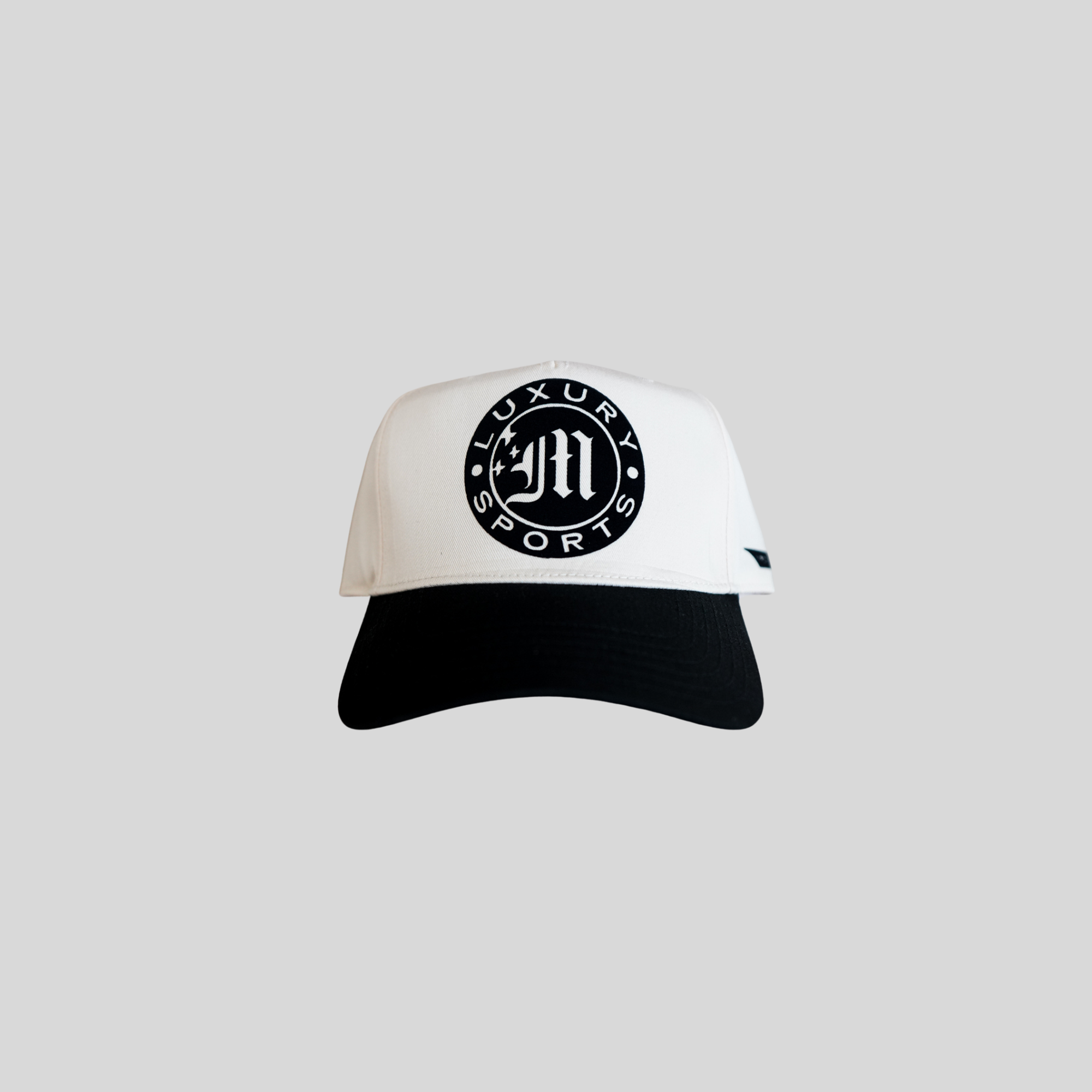 LUXURY SPORTS CREST HAT - IVORY/ONYX BLACK