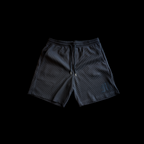 ATELIER RIBBED SHORTS - ONYX BLACK