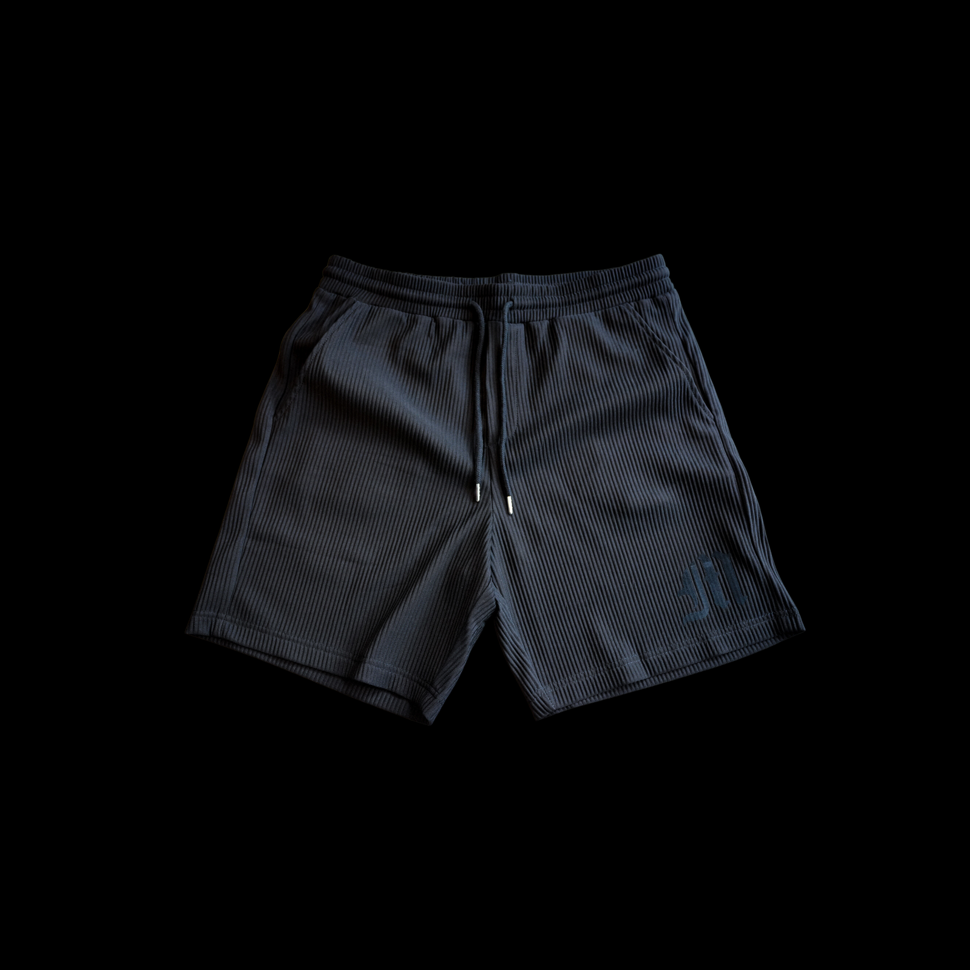 ATELIER RIBBED SHORTS - ONYX BLACK