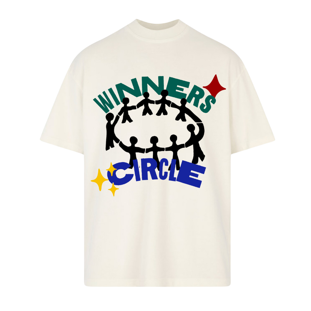 WINNERS CIRCLE TEE - IVORY/MULTI