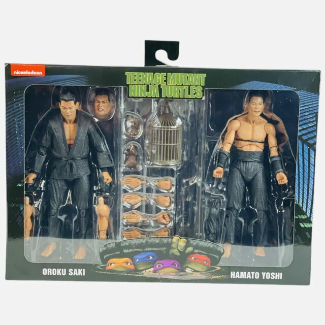NECA TMNT 1990 Shadow Warrriors Oroku Saki and Hamato Yoshi Action Figure Pack