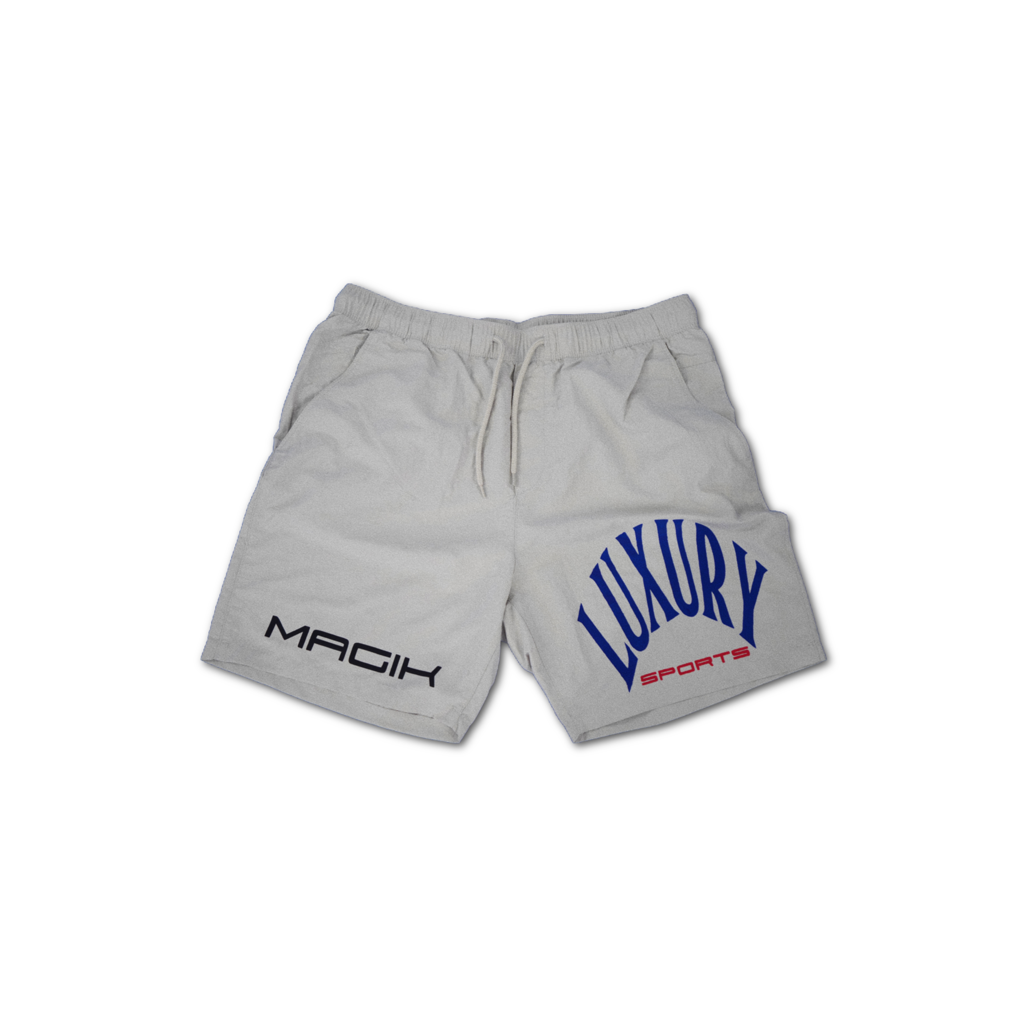 LUXURY SPORTS NYLON SHORT - SILVER/MULTI