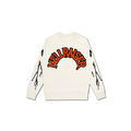 HELLRAISER LUXE CREW SWEATER - IVORY/ORANGE/BLK