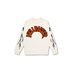 HELLRAISER LUXE CREW SWEATER - IVORY/ORANGE/BLK