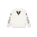 HELLRAISER LUXE CREW SWEATER - IVORY/ORANGE/BLK