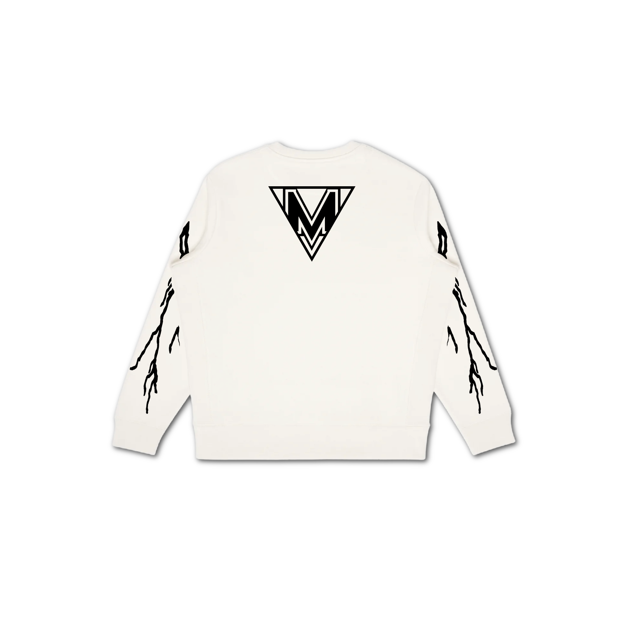 HELLRAISER LUXE CREW SWEATER - IVORY/ORANGE/BLK