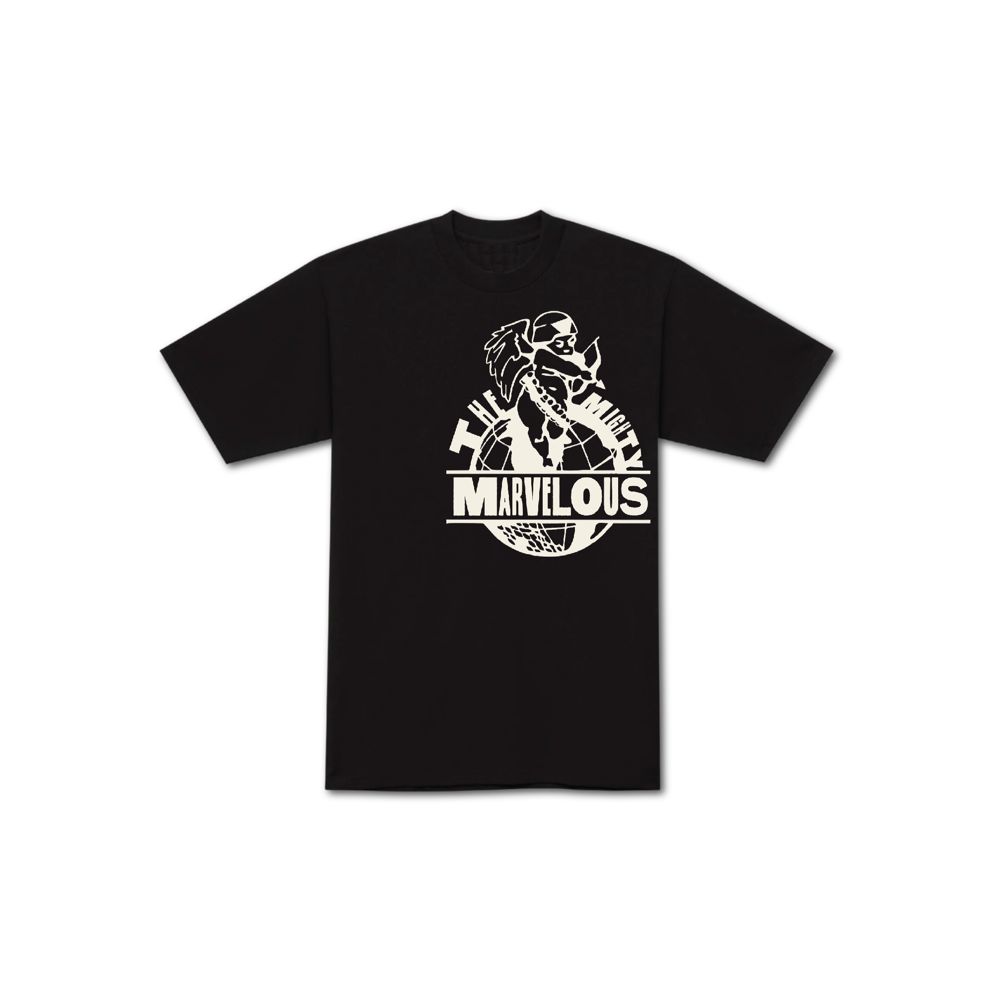 MIGHTY MARVELOUS TEE - BLK/CREAM