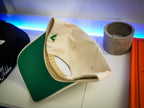 Luxury Sports Snapback - Bone/Turbo Green
